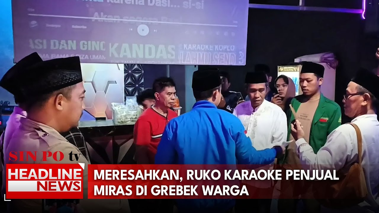 Meresahkan, Ruko Karaoke Penjual Miras Di Grebek Warga