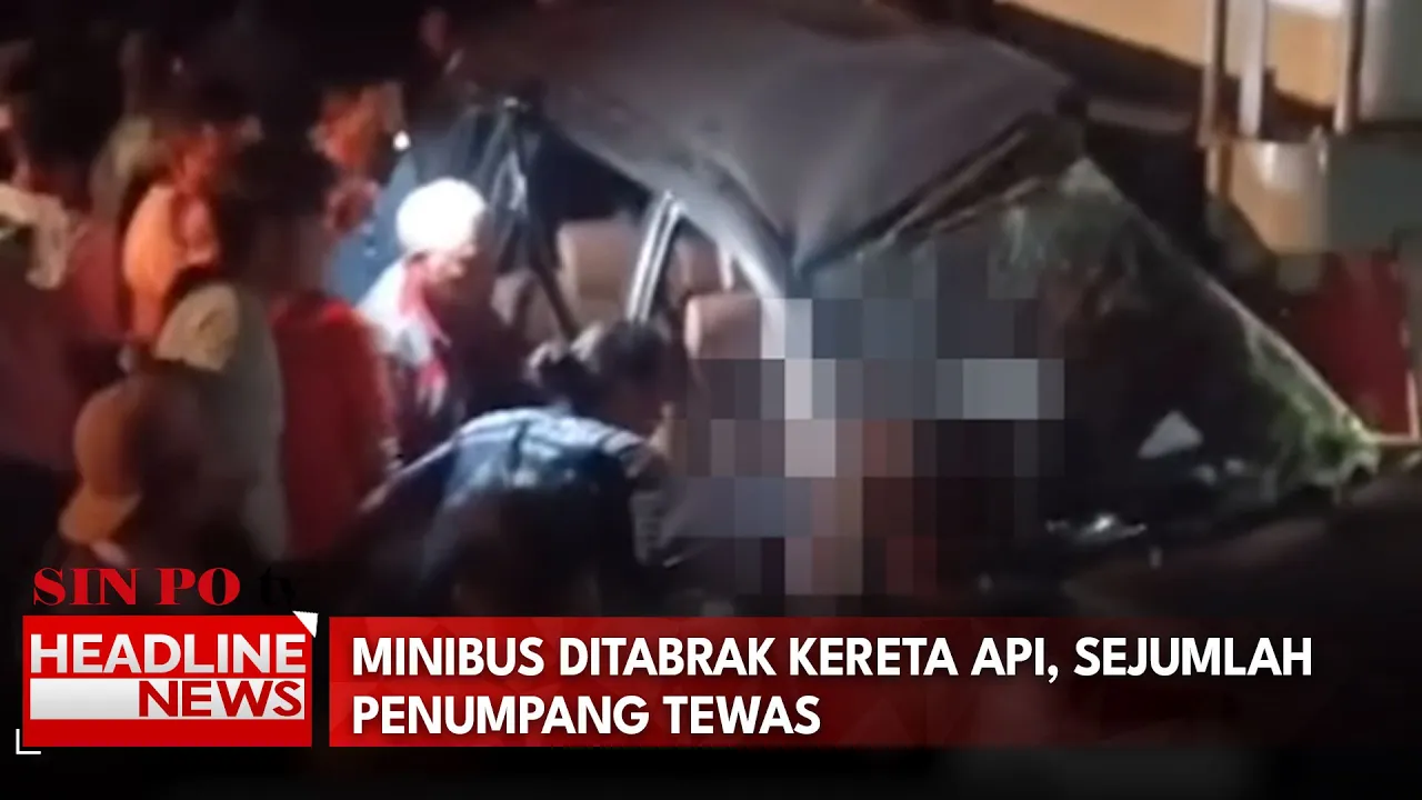 Minibus Ditabrak Kereta Api, Sejumlah Penumpang Tewas