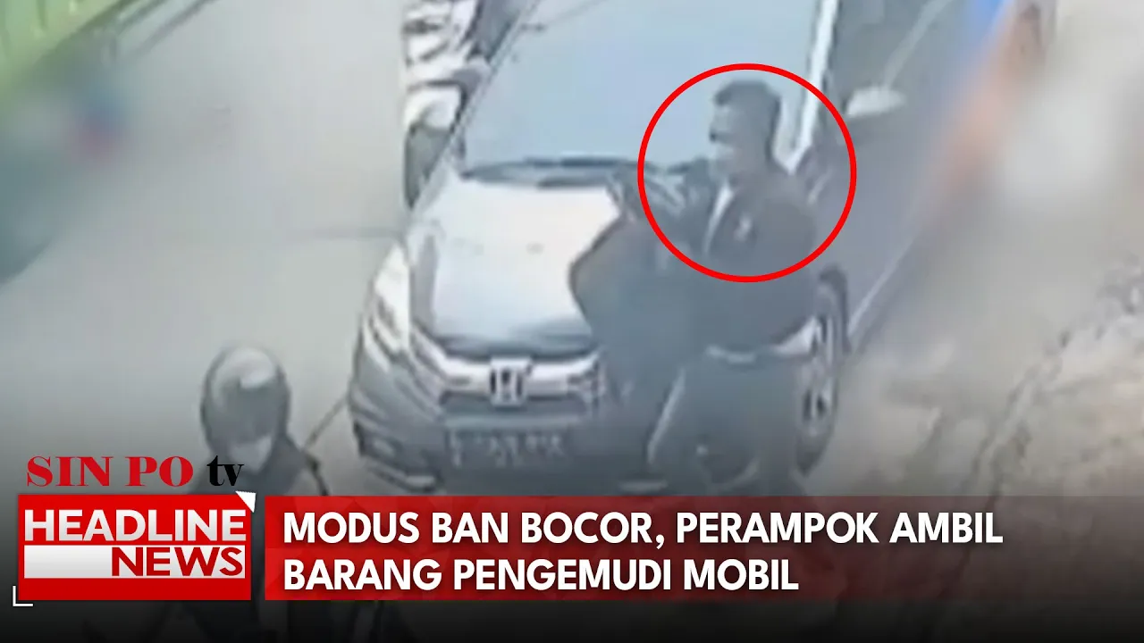 Modus Ban Bocor, Perampok Ambil Barang Pengemudi Mobil