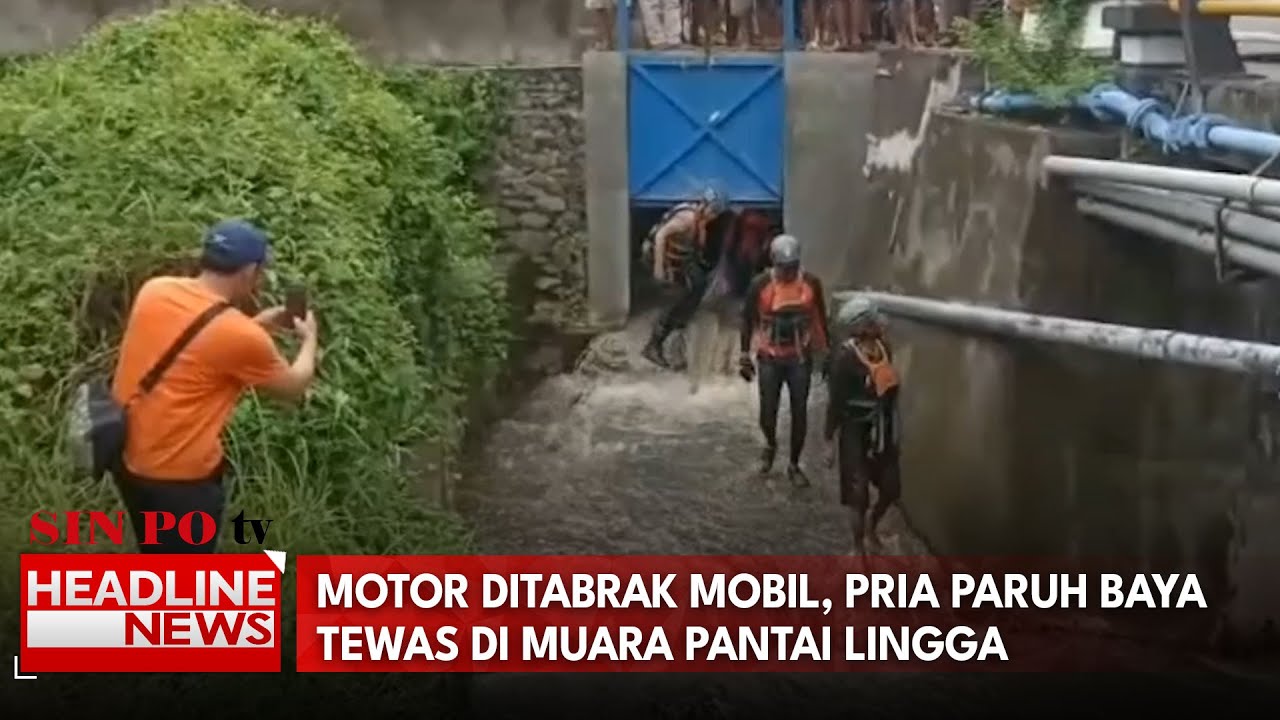 Motor Ditabrak Mobil, Pria Paruh Baya Tewas Di Muara Pantai Lingga