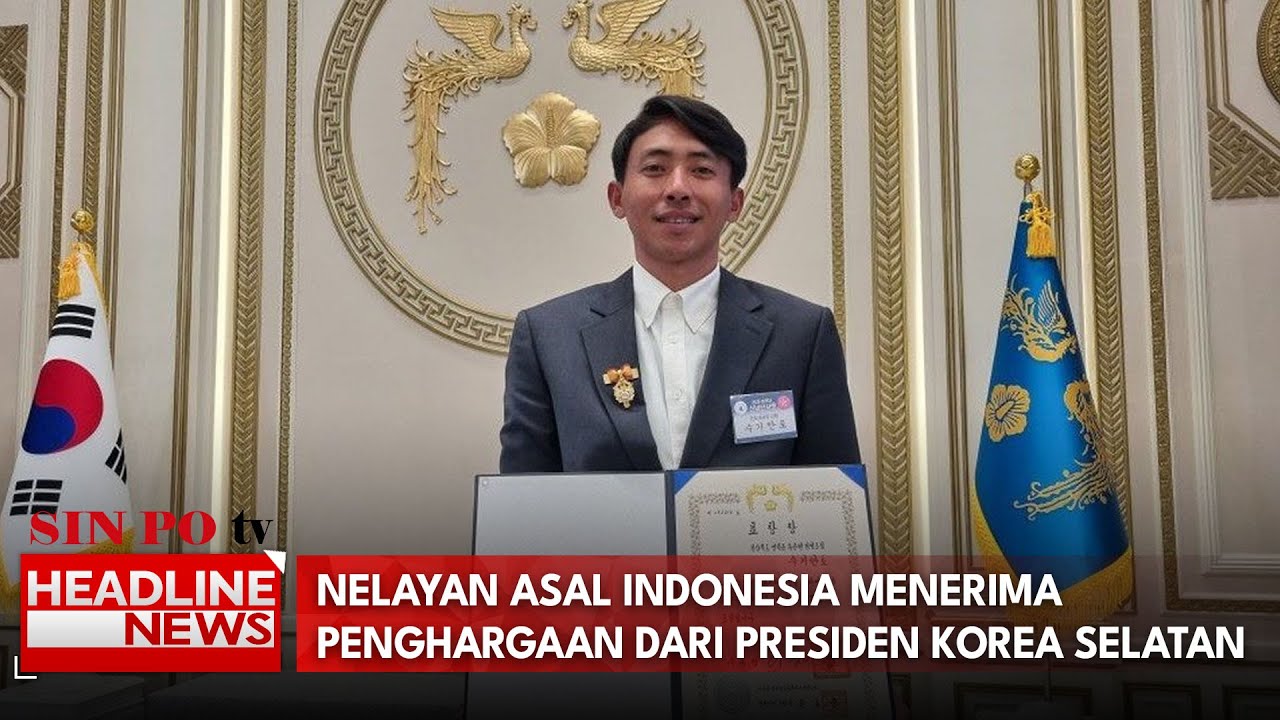 Nelayan Asal Indonesia Menerima Penghargaan Dari Presiden Korea Selatan