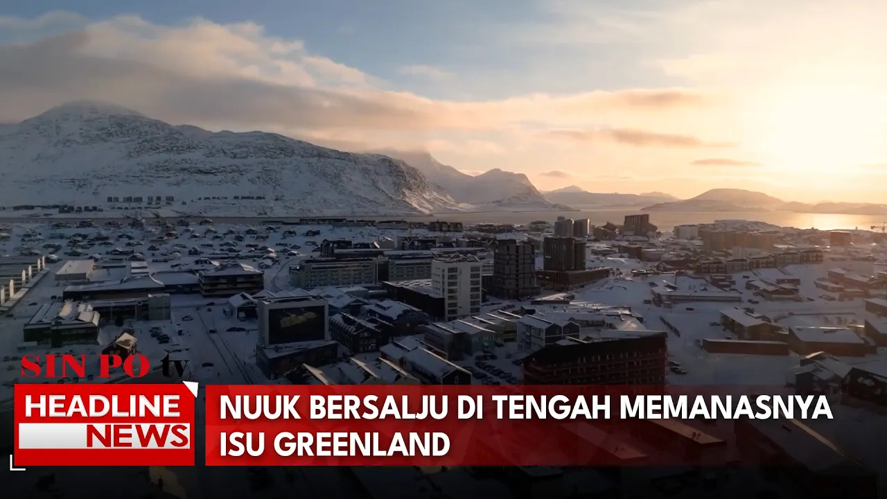 Nuuk Bersalju di Tengah Memanasnya Isu Greenland