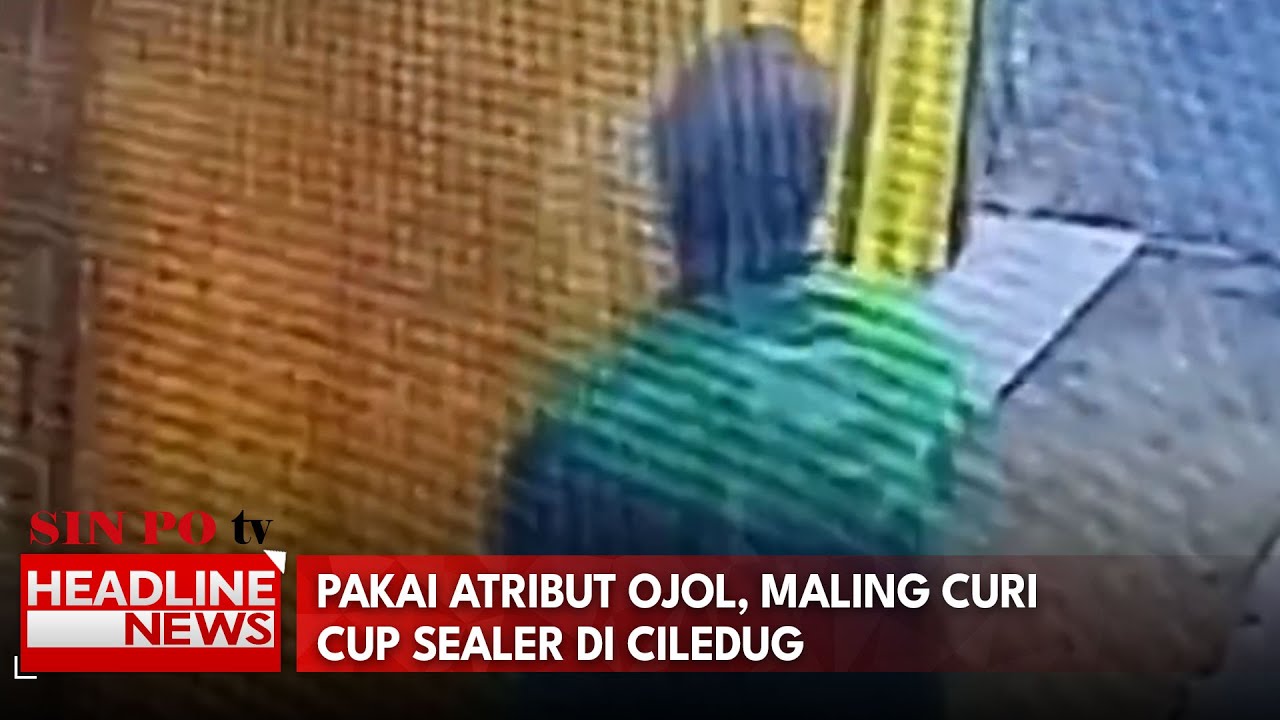 Pakai Atribut Ojol, Maling Curi Cup Sealer Di Ciledug