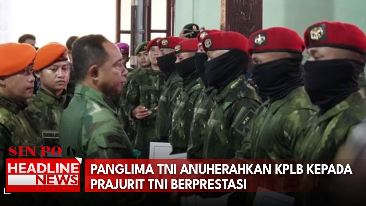 Panglima TNI Anuherahkan KPLB Kepada Prajurit TNI Berprestasi