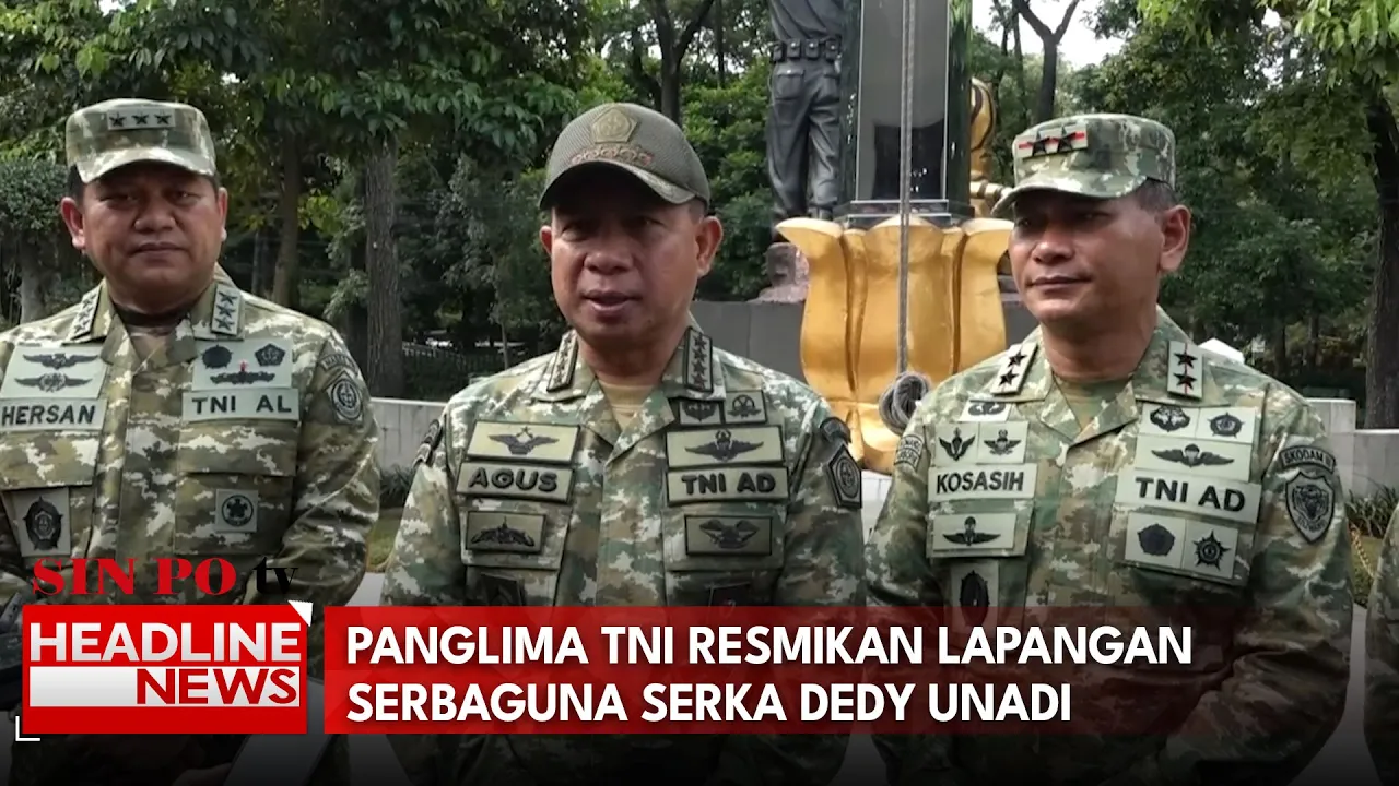 Panglima TNI Resmikan Lapangan Serbaguna Serka Dedy Unadi