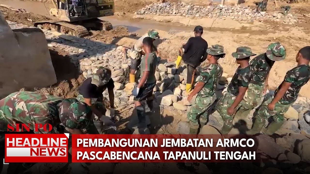 Pembangunan Jembatan Armco Pascabencana Tapanuli Tengah