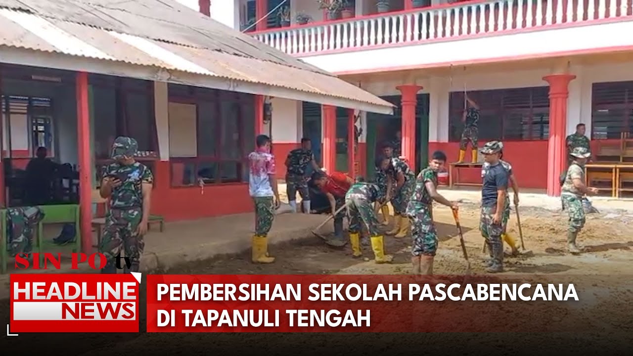 Pembersihan Sekolah Pascabencana Di Tapanuli Tengah
