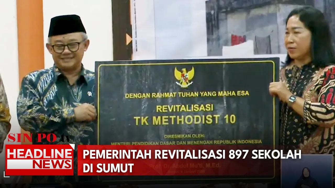 Pemerintah Revitalisasi 897 Sekolah di Sumut