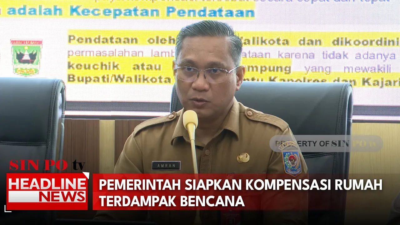 Pemerintah Siapkan Kompensasi Rumah Terdampak Bencana