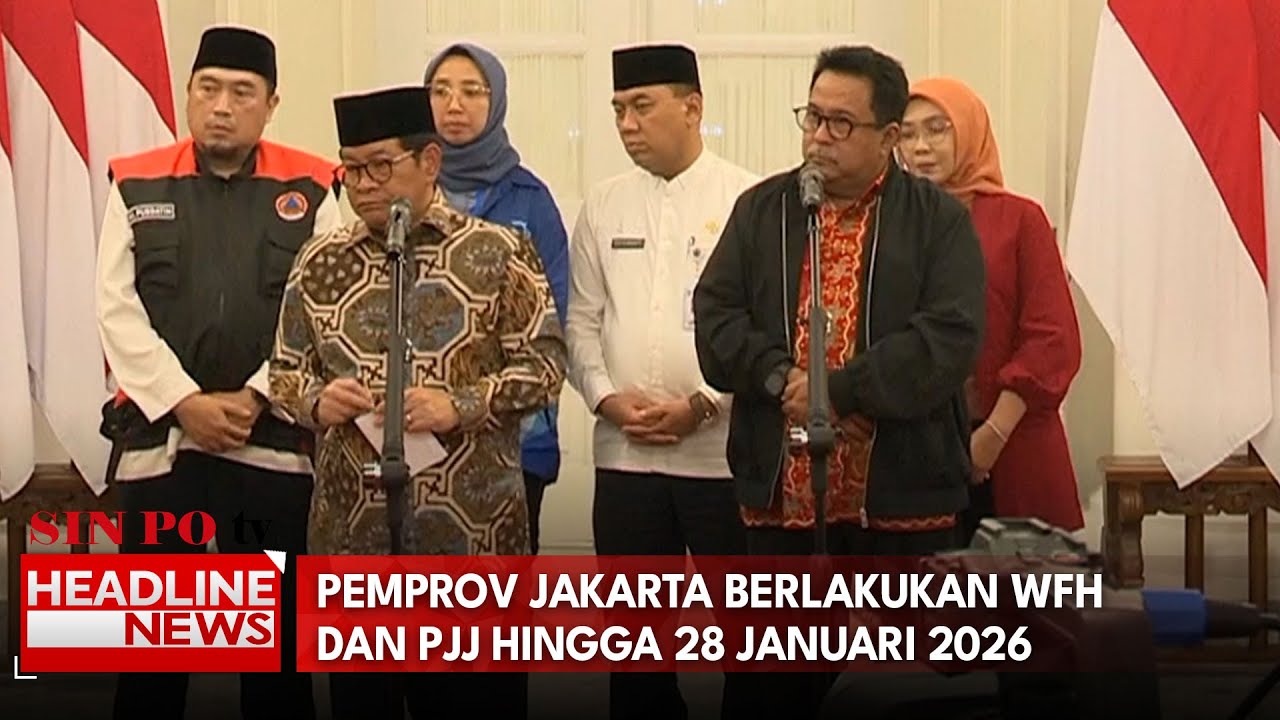 Pemprov Jakarta Berlakukan WFH Dan PJJ Hingga 28 Januari 2026