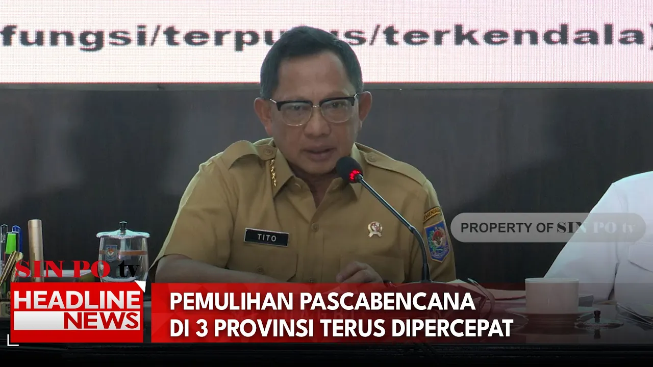 Pemulihan Pascabencana di 3 Provinsi Terus Dipercepat