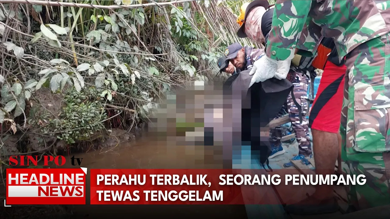 Perahu Terbalik,  Seorang Penumpang Tewas Tenggelam