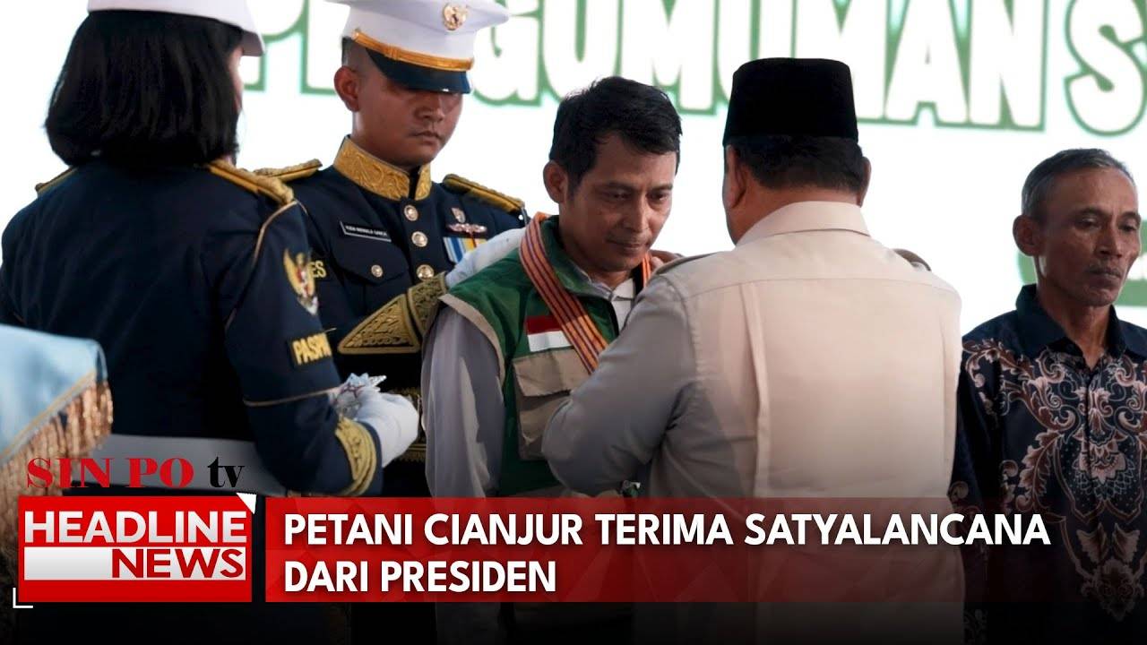 Petani Cianjur Terima Satyalancana Dari Presiden