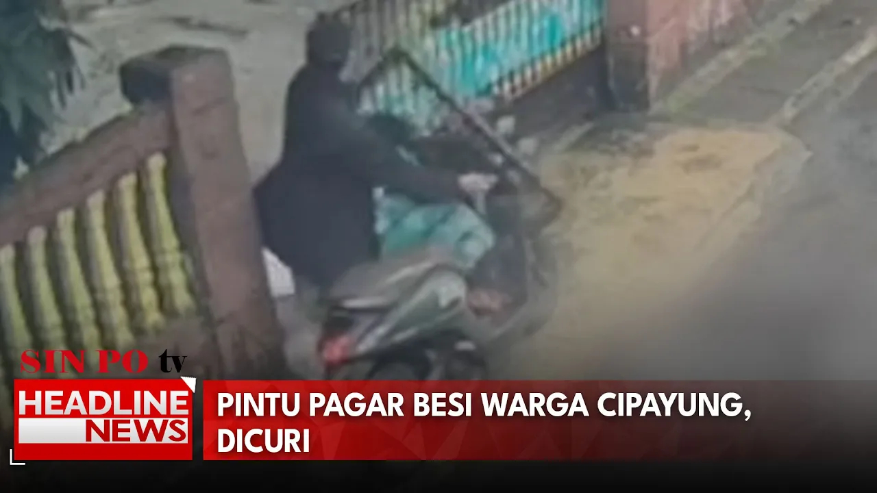 Pintu Pagar Besi Warga Cipayung, Dicuri