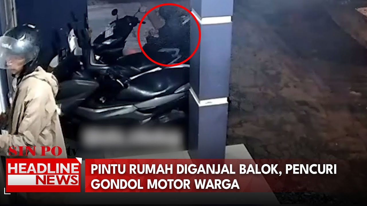 Pintu Rumah Diganjal Balok, Pencuri Gondol Motor Warga