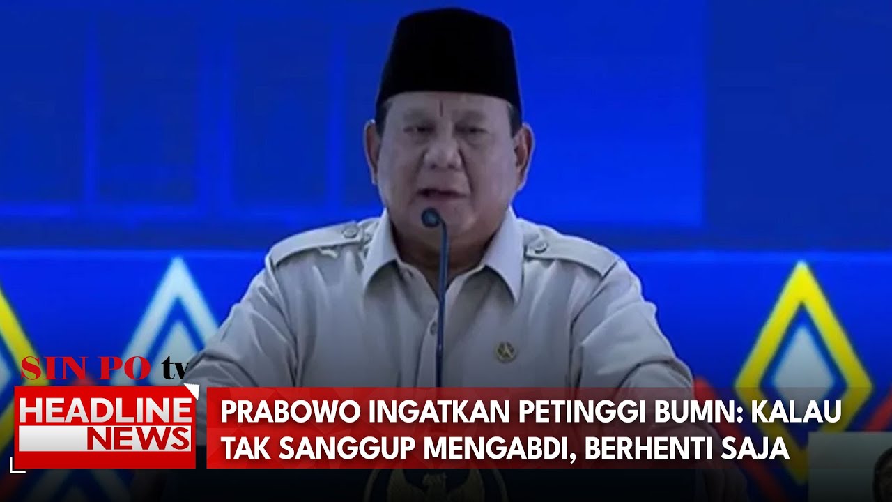 Prabowo Ingatkan Petinggi BUMN: Kalau Tak Sanggup Mengabdi, Berhenti Saja