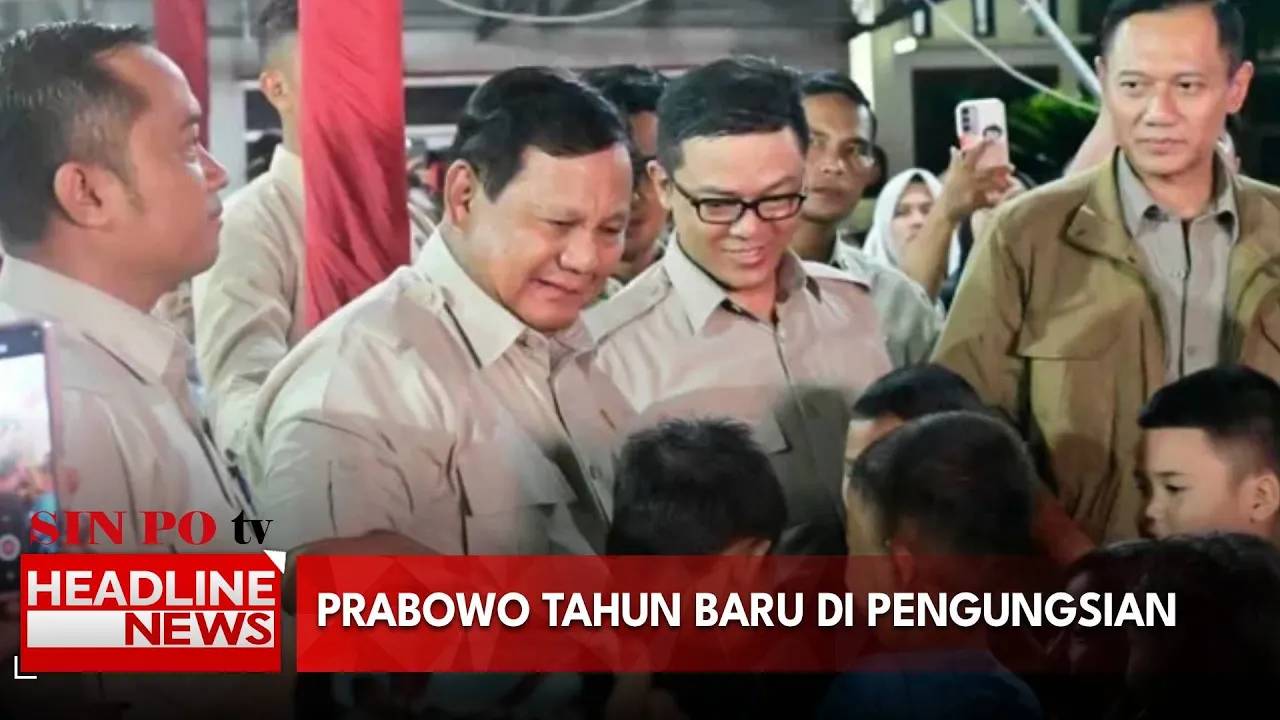 Prabowo Tahun Baru Di Pengungsian