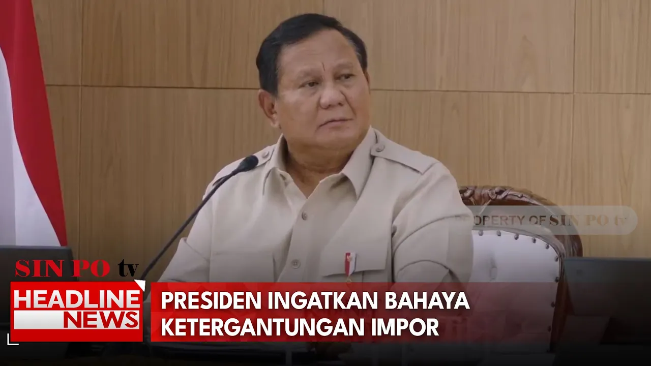 Presiden Ingatkan Bahaya Ketergantungan Impor Di Tengah Konflik Global