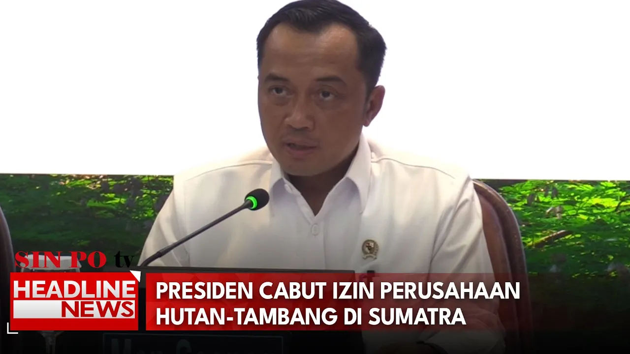 Presiden Prabowo Cabut Izin 28 Perusahaan Hutan - Tambang di Sumatra