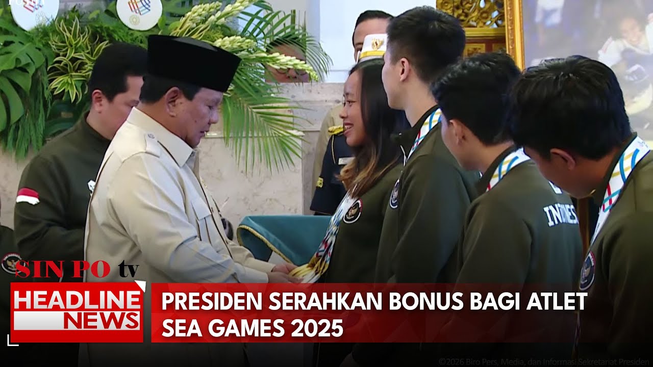 Presiden Serahkan Bonus Bagi Atlet Sea Games 2025