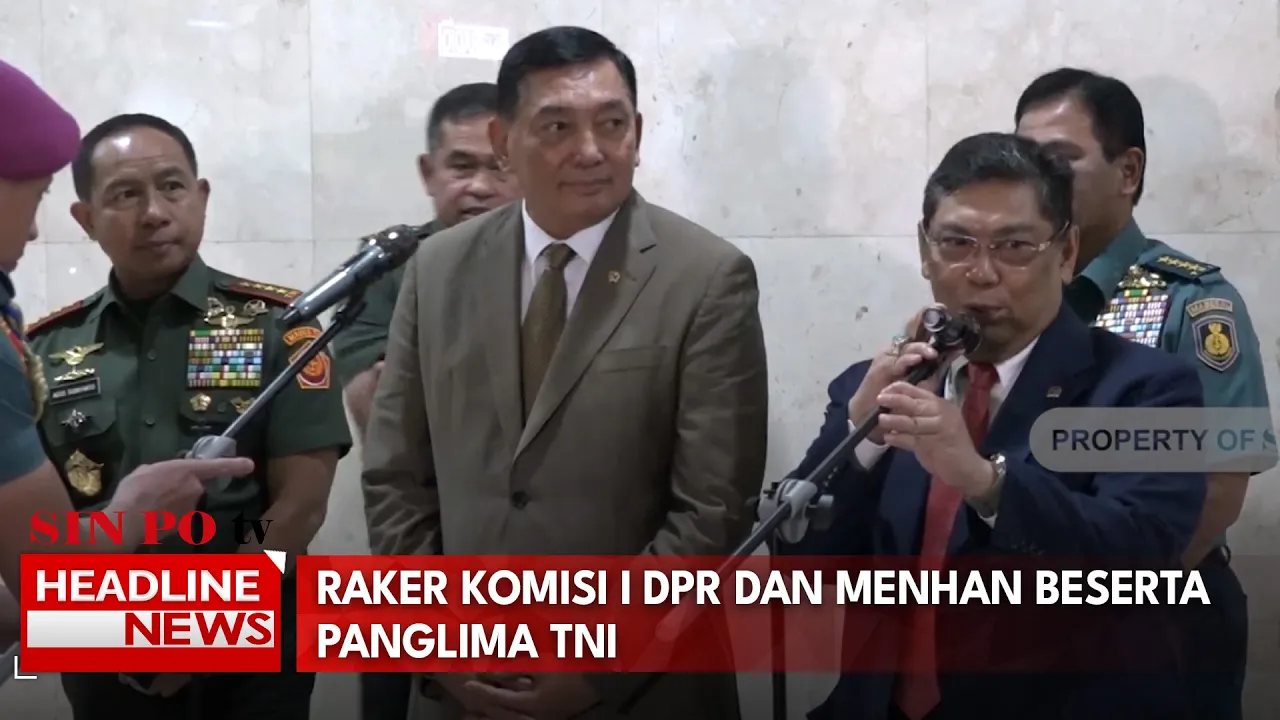 Raker Komisi I DPR Dan Menhan Beserta Panglima TNI