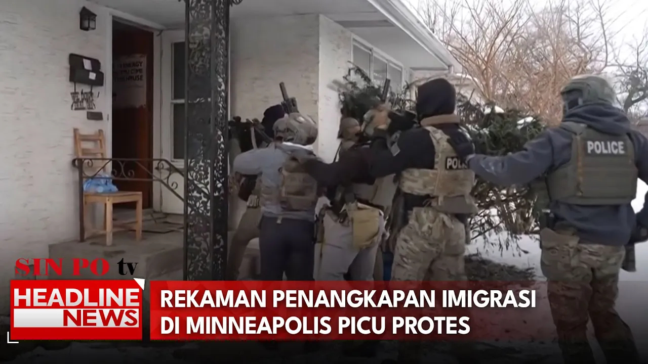 Rekaman Penangkapan Imigrasi Di Minneapolis Picu Protes