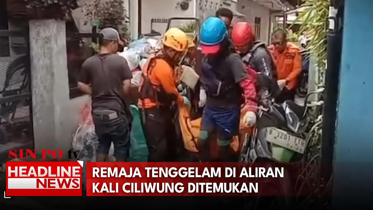 Remaja Tenggelam di Aliran Kali Ciliwung Ditemukan