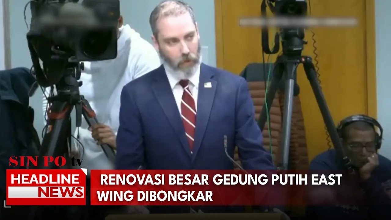 Renovasi Besar Gedung Putih East Wing Dibongkar