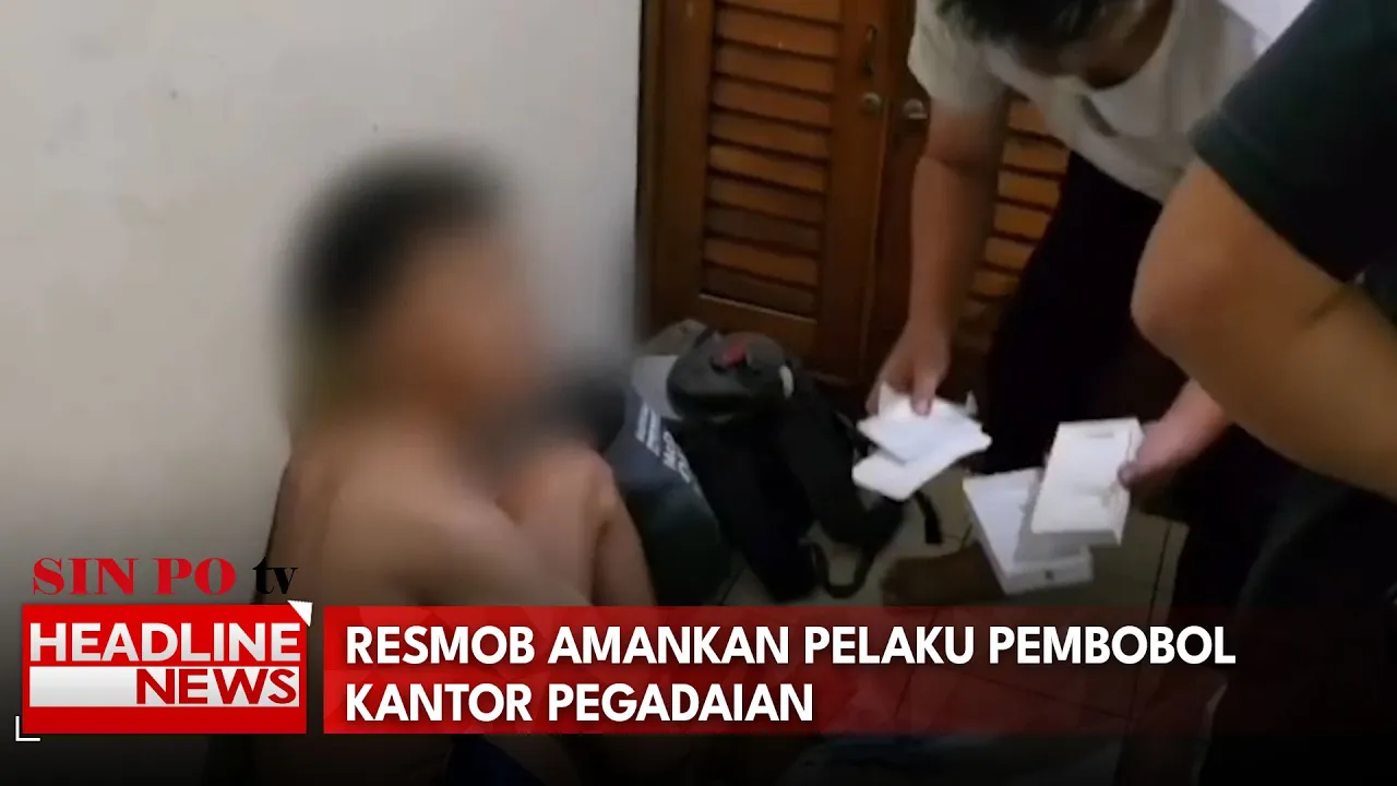 Resmob Amankan Pelaku Pembobol Kantor Pegadaian