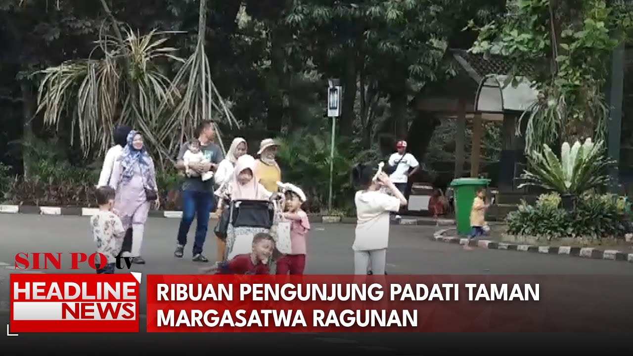 Ribuan Pengunjung Padati Taman Margasatwa Ragunan