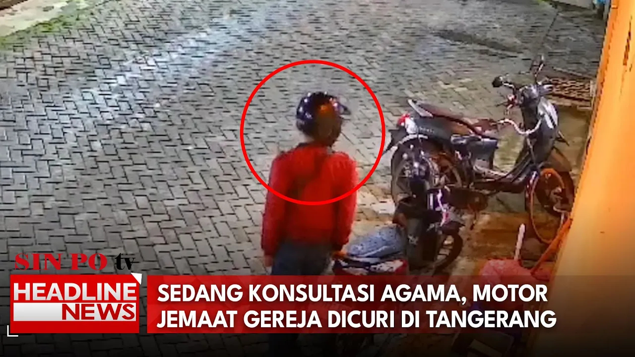 Sedang Konsultasi Agama, Motor Jemaat Gereja Dicuri Di Tangerang
