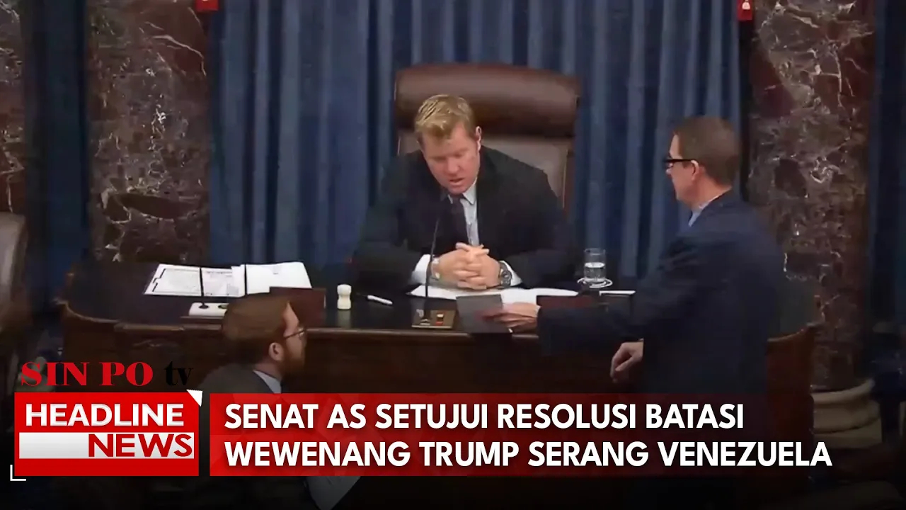 Senat AS Setujui Resolusi Batasi Wewenang Trump Serang Venezuela
