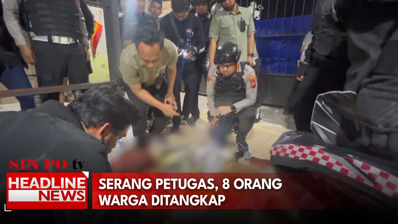 Serang Petugas, 8 Orang Warga Ditangkap