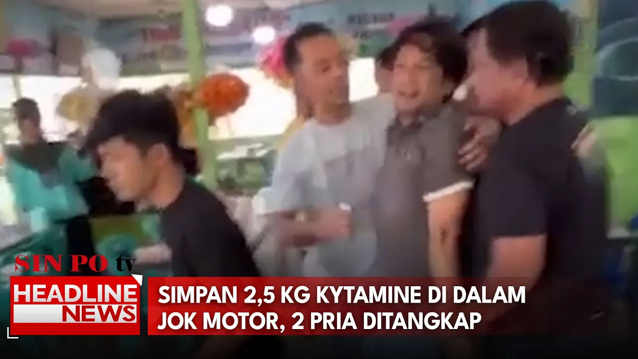 Simpan 2,5 Kg Kytamine Di Dalam Jok Motor, 2 Pria Ditangkap