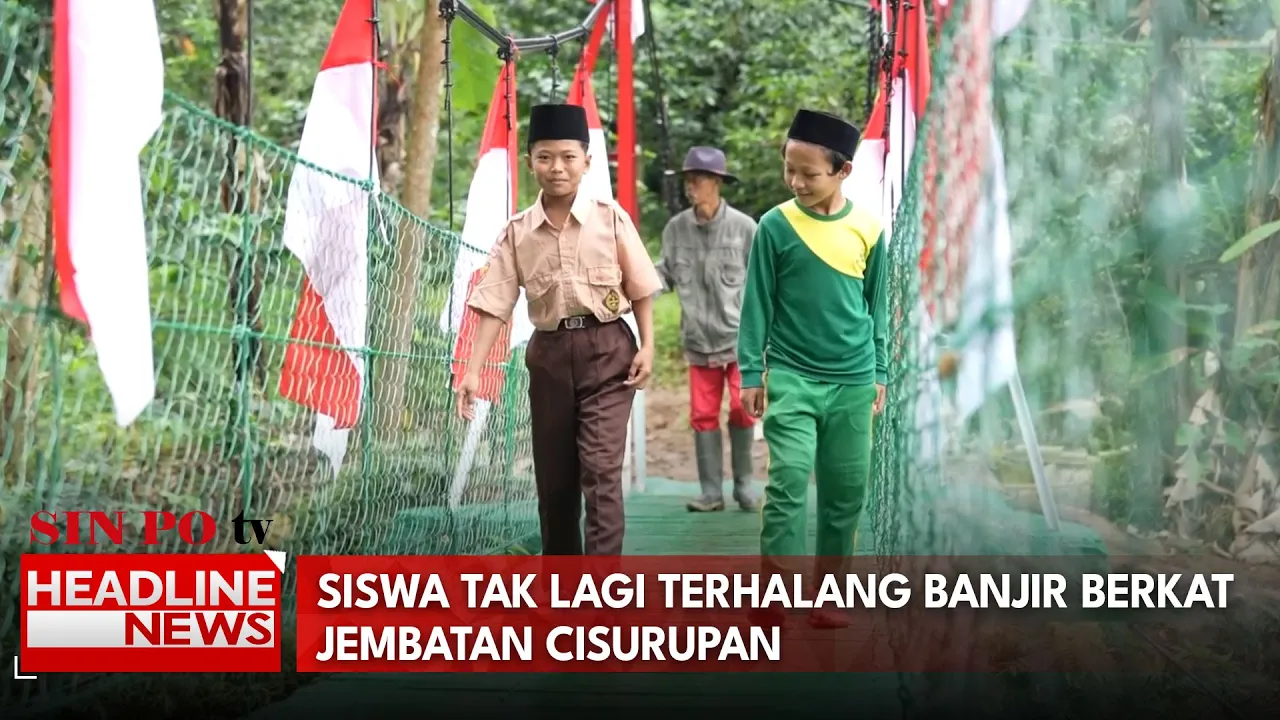 Siswa Tak Lagi Terhalang Banjir Berkat Jembatan Cisurupan