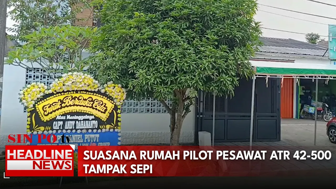 Suasana Rumah Pilot Pesawat ATR 42-500 Tampak Sepi
