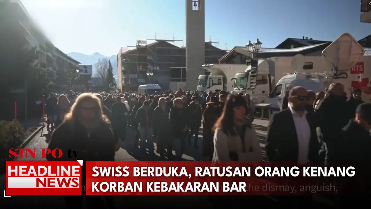 Swiss Berduka, Ratusan Orang Kenang Korban Kebakaran Bar