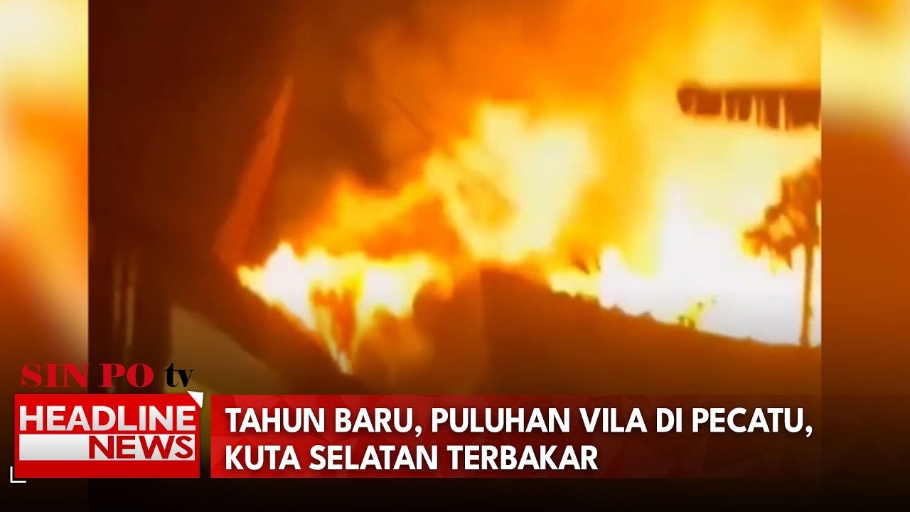 Tahun Baru, Puluhan Vila di Pecatu, Kuta Selatan Terbakar