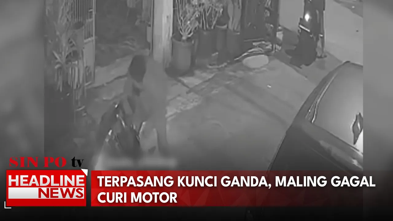 Terpasang Kunci Ganda, Maling Gagal Curi Motor