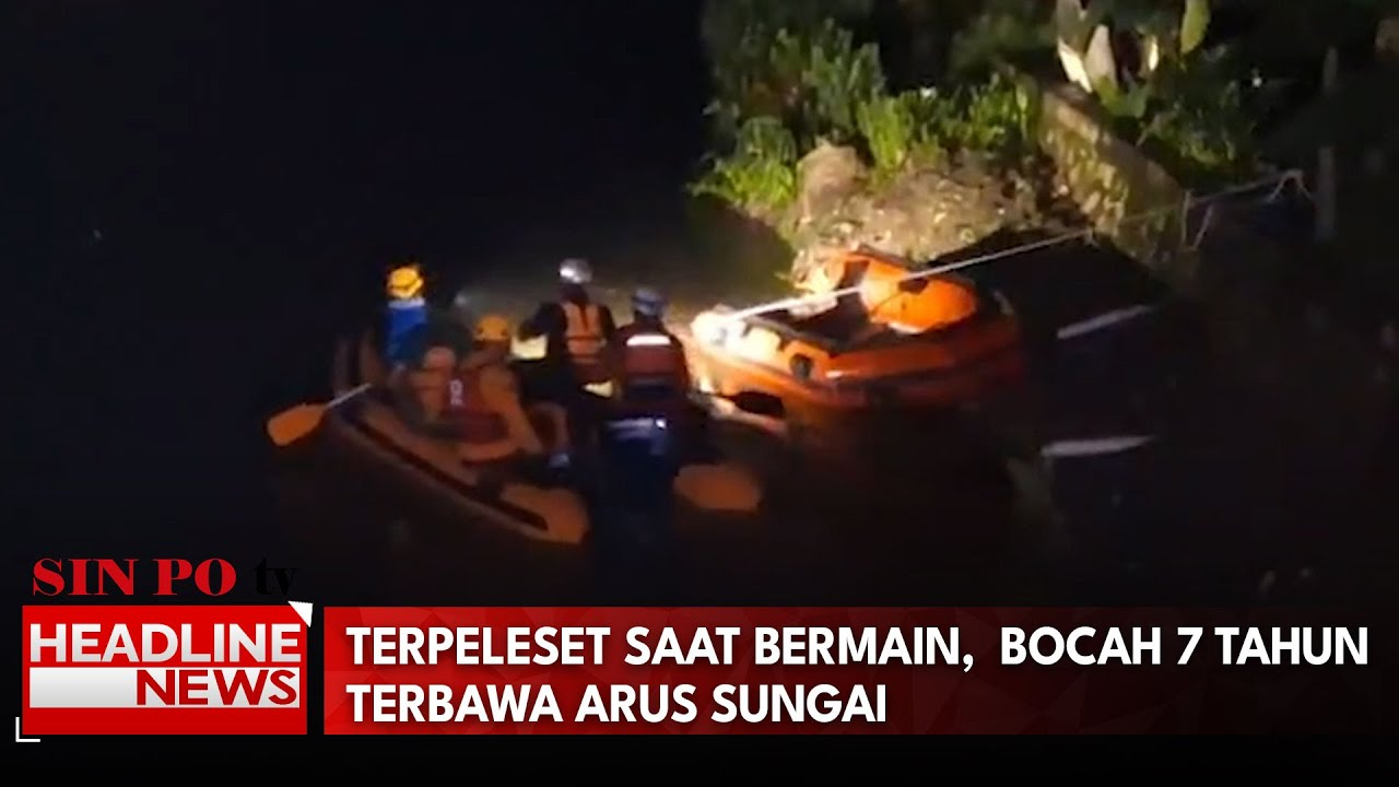 Terpeleset Saat Bermain,  Bocah 7 Tahun Terbawa Arus Sungai