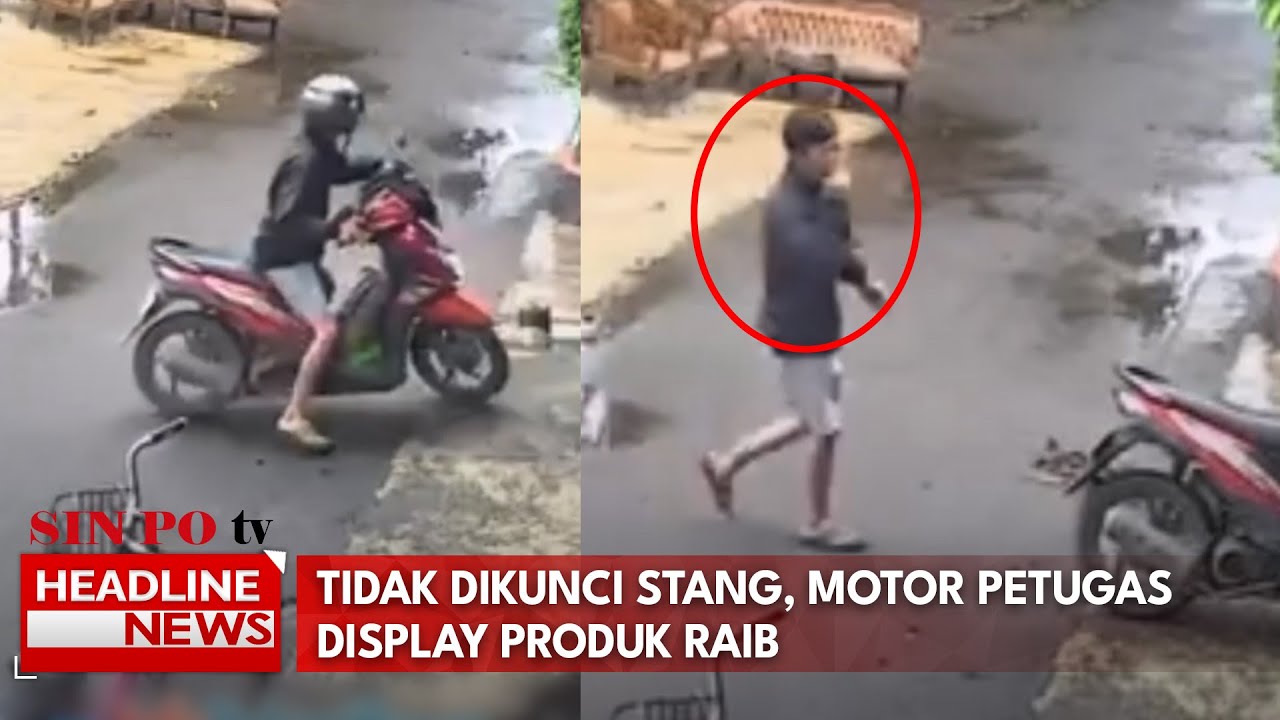 Tidak Dikunci Stang, Motor Petugas Display Produk Raib