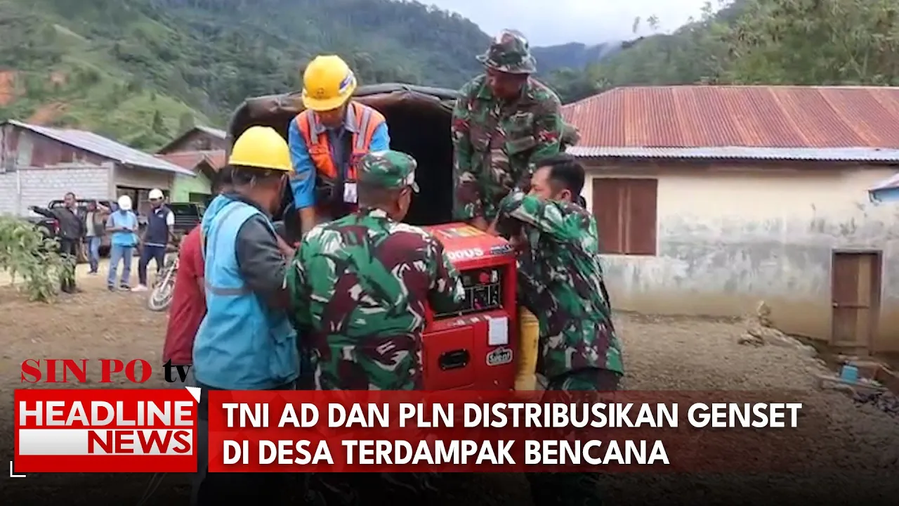 TNI AD Dan PLN Distribusikan Genset Di Desa Terdampak Bencana | Menyapa Indonesia Siang