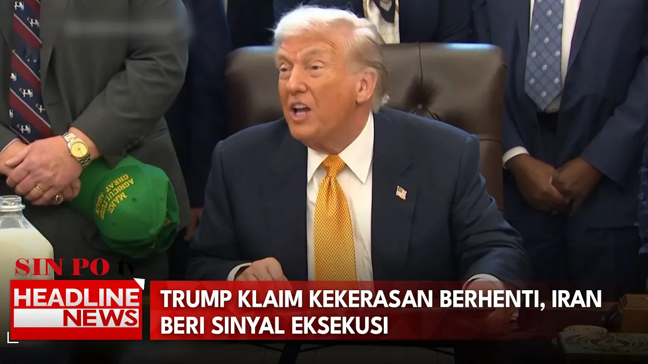 Trump Klaim Kekerasan Berhenti, Iran Beri Sinyal Eksekusi