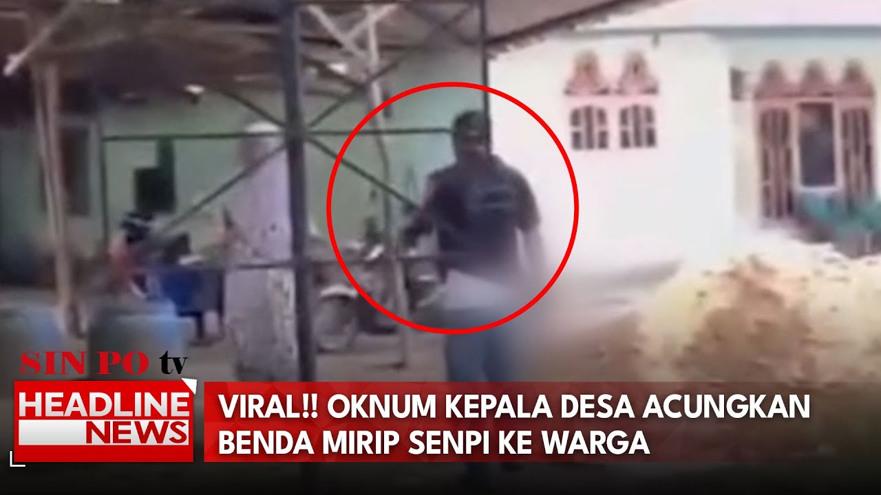 Viral!! Oknum Kepala Desa Acungkan Benda Mirip Senpi Ke Warga