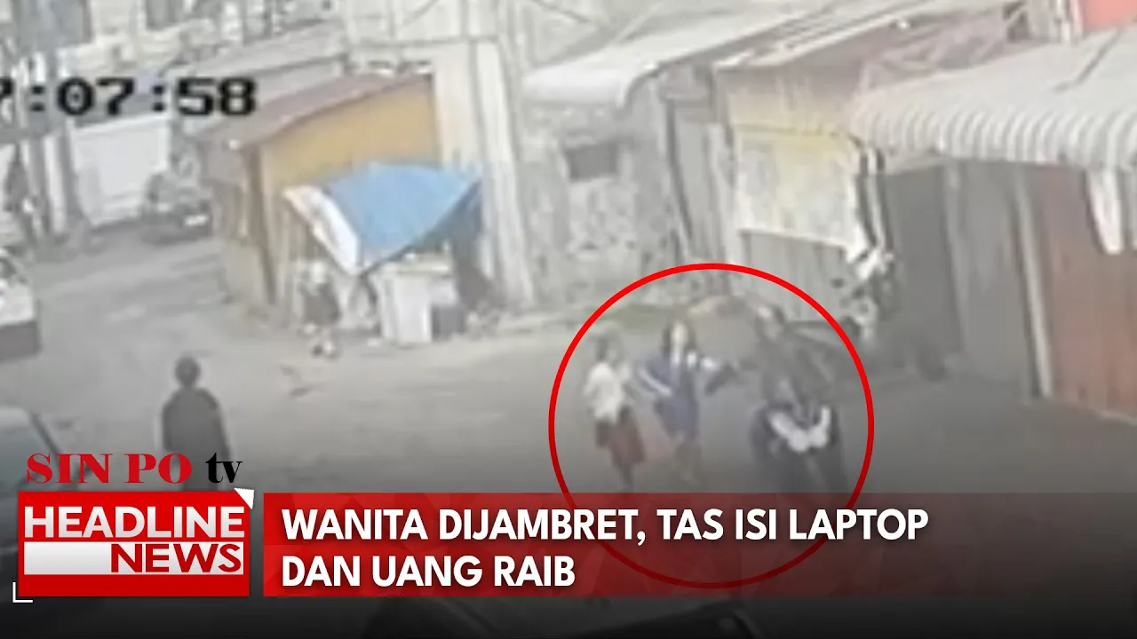 Wanita Dijambret, Tas Isi Laptop Dan Uang Raib