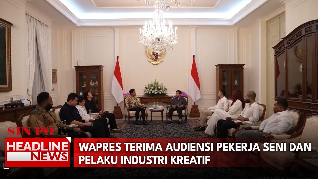 Wapres Terima Audiensi Pekerja Seni Dan Pelaku Industri Kreatif