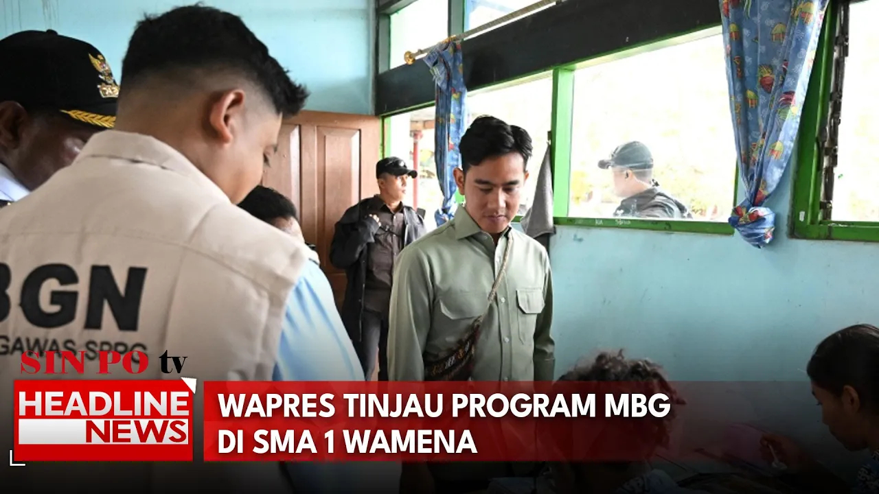 Wapres Tinjau Program MBG Di SMA 1 Wamena