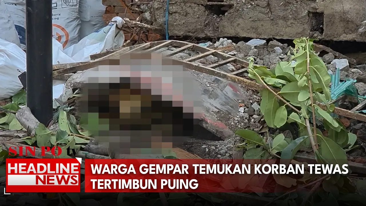 Warga Gempar Temukan Korban Tewas Tertimbun Puing