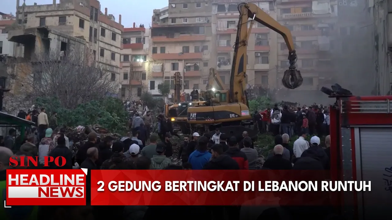 2 Gedung Bertingkat Di Lebanon Runtuh