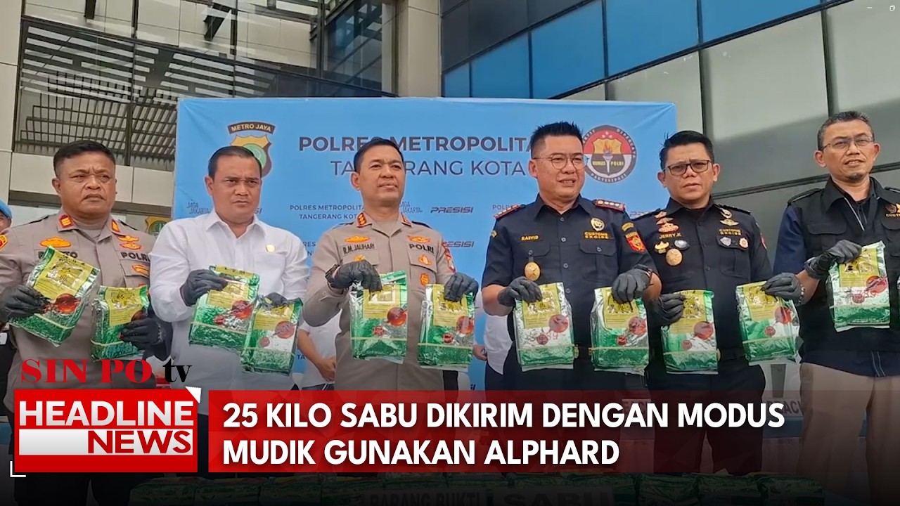 25 Kilo Sabu Dikirim Dengan Modus Mudik Gunakan Alphard